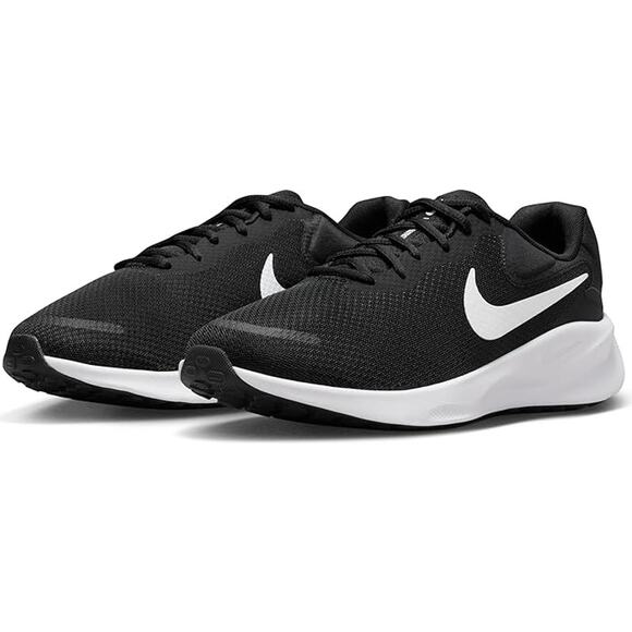 NWT Nike Men's Revolution 7 Running ShoeBlack/White-Extra Wide SZ 9.5